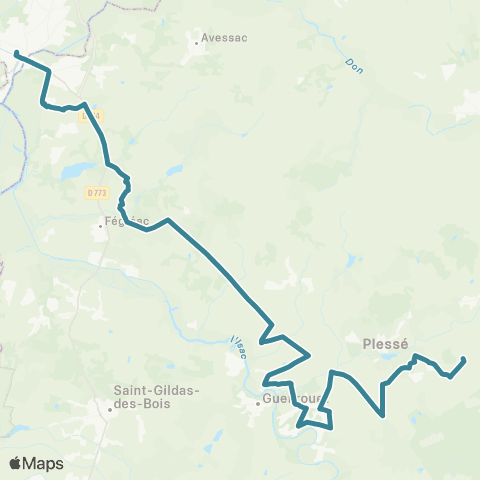 Redon Scolaire  map