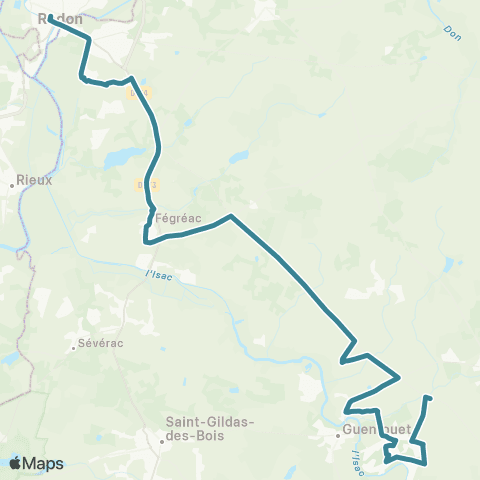 Redon Scolaire  map