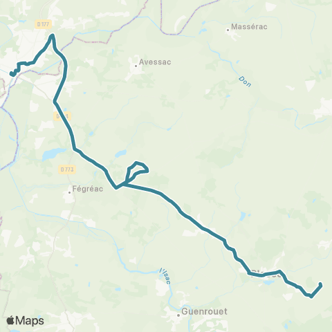 Redon Scolaire  map