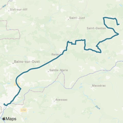 Redon Scolaire  map