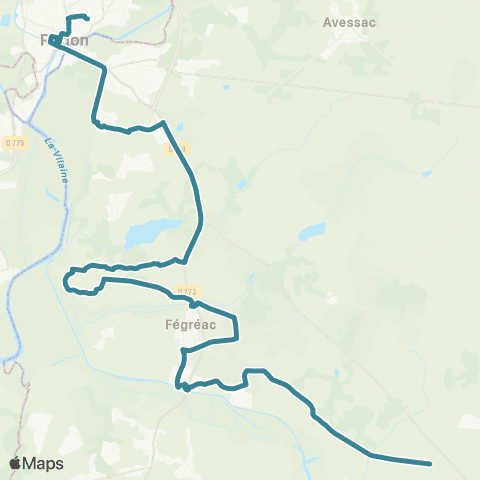 Redon Scolaire  map