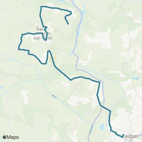 Redon Scolaire  map