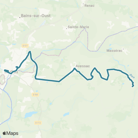 Redon Scolaire  map