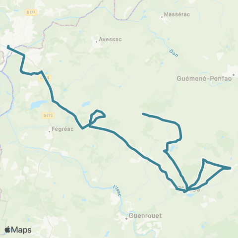 Redon Scolaire  map