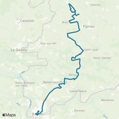 Redon Scolaire  map