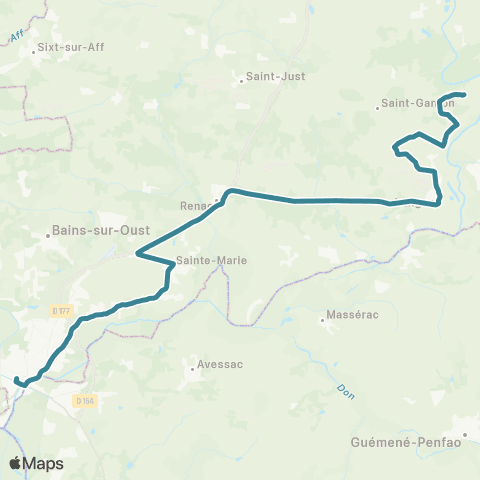 Redon Scolaire  map