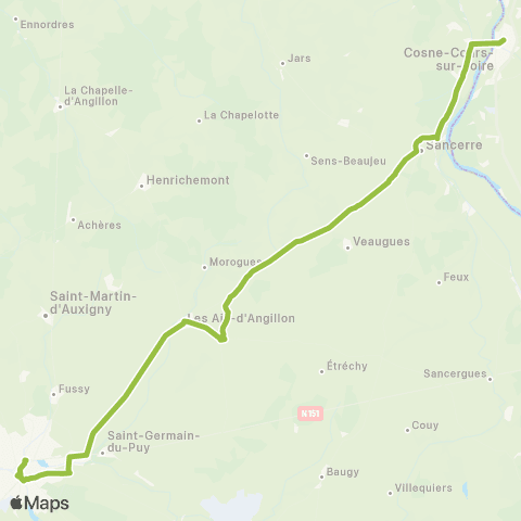 Rémi 18 Cosne-Cours-s/-Loire / Sancerre / Bourges map