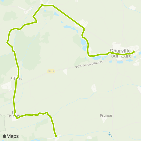 Rémi 28 Le Thieulin - Courville-sur-Eure map