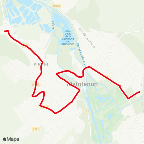 Rémi 28 Pierres - Maintenon map