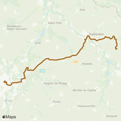 Rémi 28 Auneau - Ecrosnes - Gallardon - Chartres map