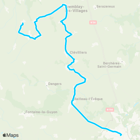 Rémi 28 Tremblay-les-Villages - Chartres map
