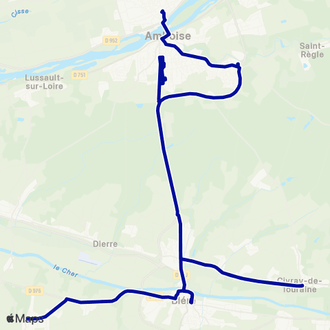 Rémi 37 Sainte-Maure-de-Touraine - Amboise map