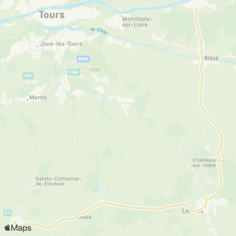 Rémi 37 Sainte-Maure-de-Touraine - Tours map