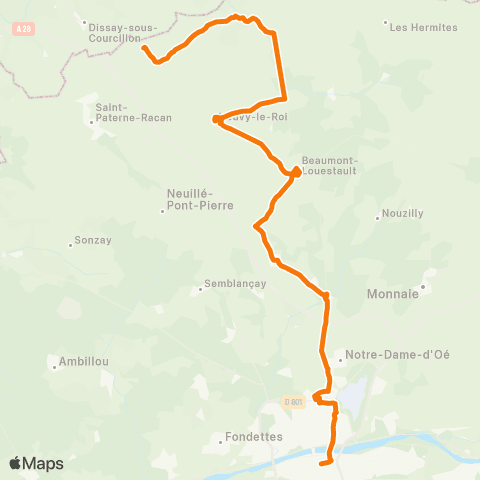 Rémi 37 Neuvy-le-Roi - Tours map