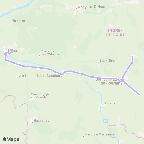 Rémi 37 Sainte-Maure-de-Touraine - Chinon map