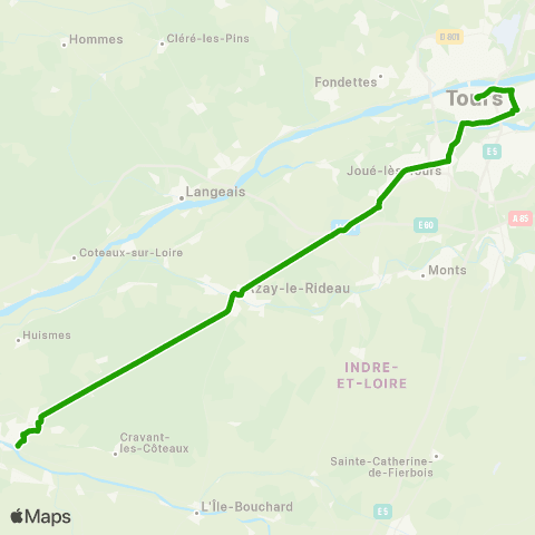 Rémi 37 Tours - Chinon map