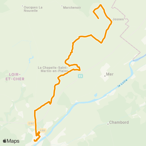 Rémi 41 Lorges - Blois map