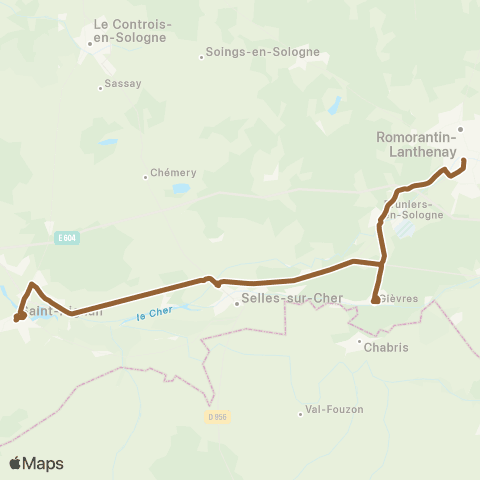 Rémi 41 Thésee - Romorantin map