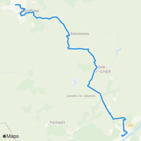 Rémi 41 Vendôme - Blois map