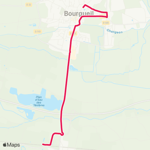 Rémi 41 Sitravel Ligne A (Section Bourgueil) map