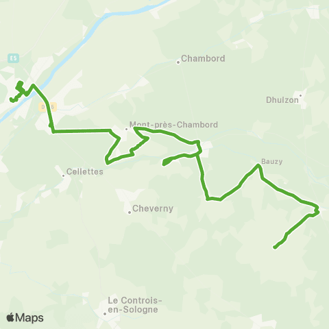 Rémi 41 Salbris - Blois map