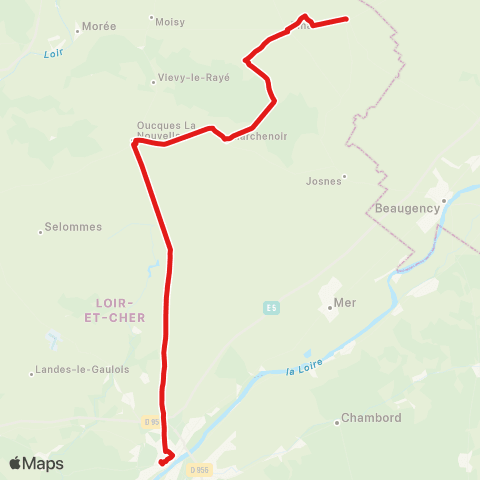 Rémi 41 Beauce la Romaine - Blois map