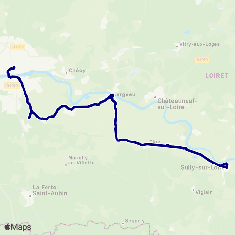 Rémi 45 Perrefitte-ès-Bois - Gien - Sully-s/-Loire map