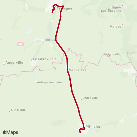 Rémi 45 Pithiviers - Etampes map