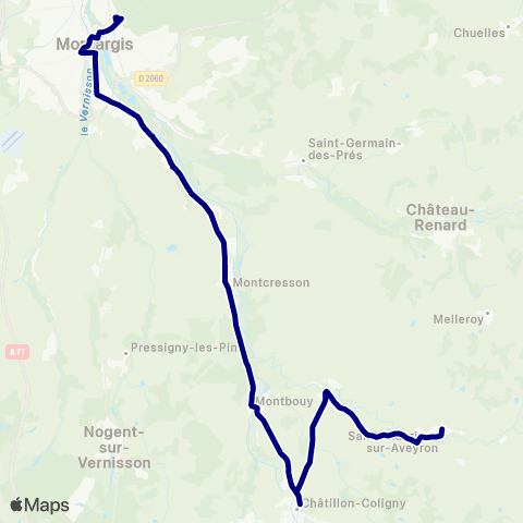 Rémi 45 MONTARGIS - CHÂTILLON COLIGNY map