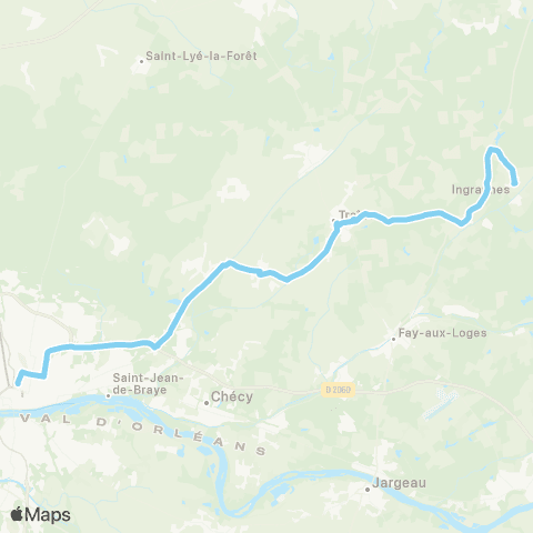 Rémi 45 Ingrannes - Orléans map