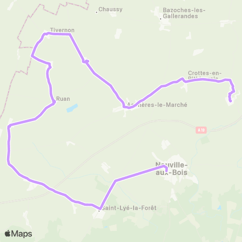 Rémi 45 Neuville aux Bois map
