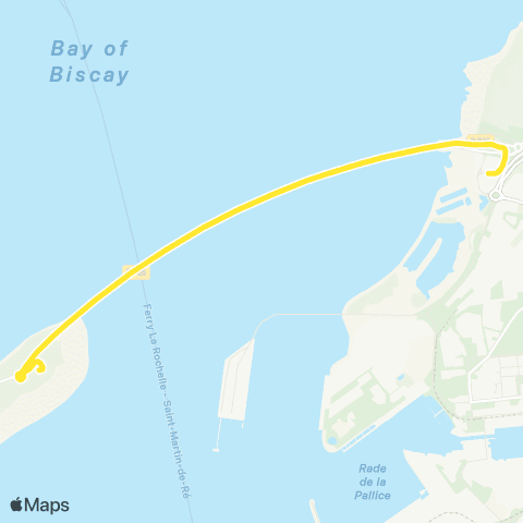 RespiRé Navette piétons : La Rochelle Belvédère - Rivedoux-Plage Sablanceaux map