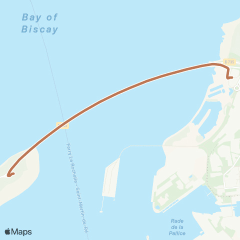RespiRé Navette vélos : La Rochelle Belvédère - Rivedoux-Plage Sablanceaux map