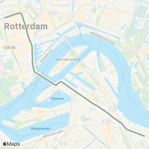 RET Rotterdam Centraal - Stadion Feijenoord map