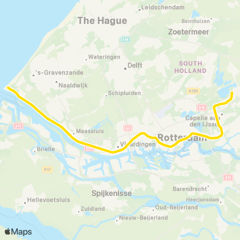 RET lijn map