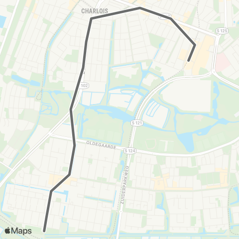 RET Zuidplein - Pendrecht map