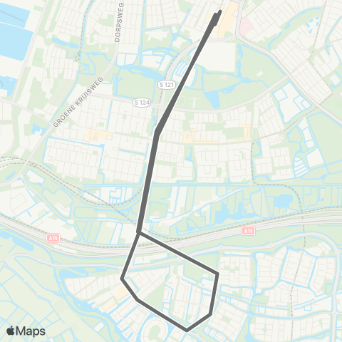 RET Zuidplein - Portland map