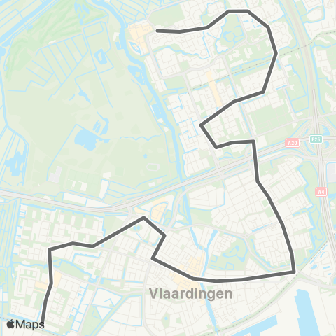 RET Vlaardingen West -  Holy Noord map