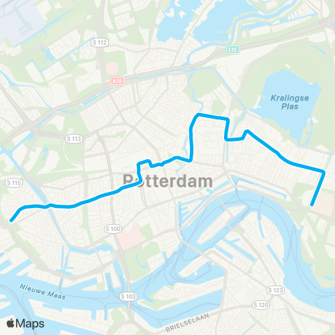 RET Woudestein - Marconiplein map