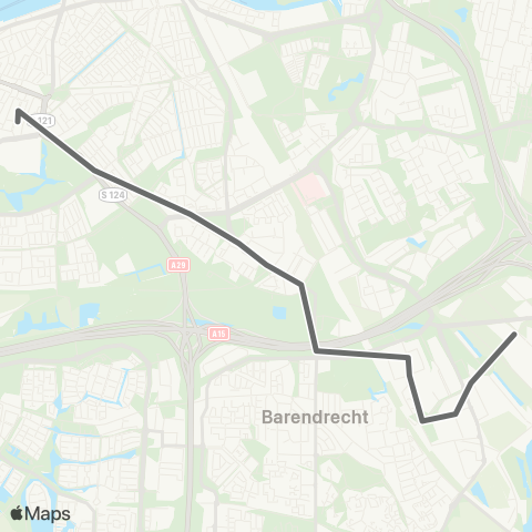 RET Zuidplein - Nieuw Reijerwaard map
