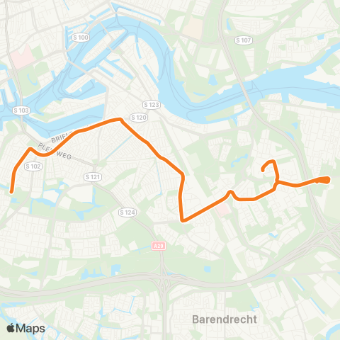 RET Charlois - Keizerswaard map