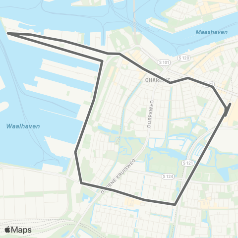 RET Zuidplein - Sluisjesdijk map