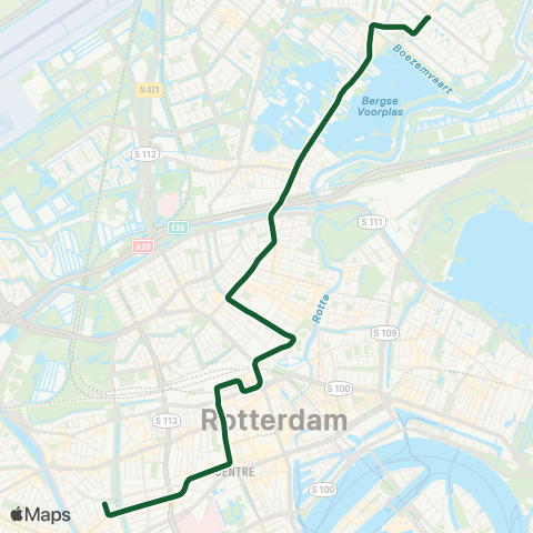 RET Molenlaan - Heemraadsplein map
