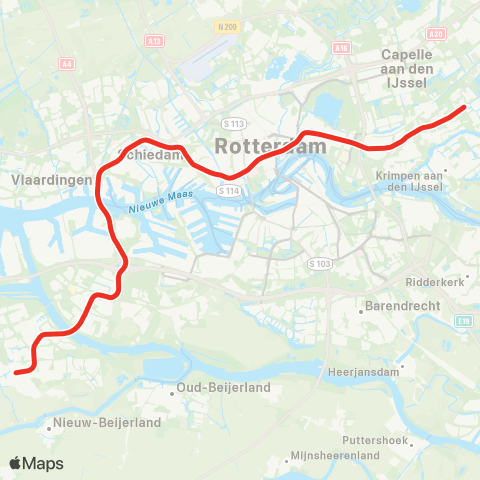 RET lijn map