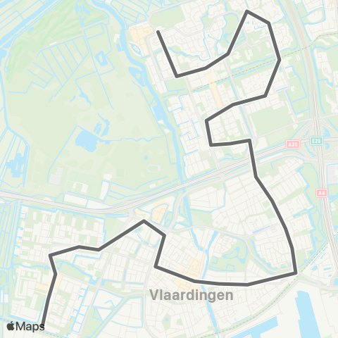 RET Vlaardingen West - Holy Noord map