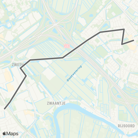 RET Station Barendrecht - Keizerswaard map