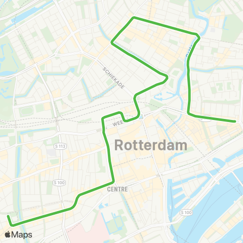 RET Kleiweg - Heemraadsplein map