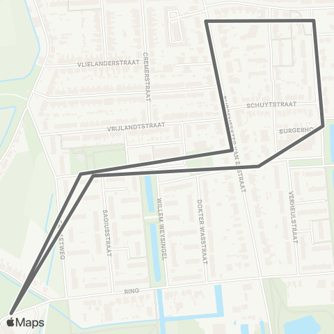 RET Buurtbus Pernis map