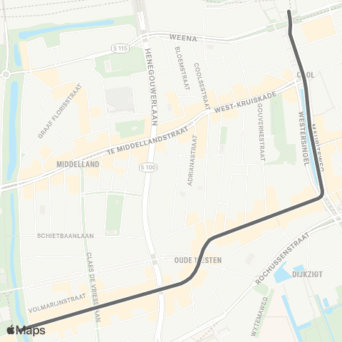 RET Rotterdam Centraal - Heemraadsplein map