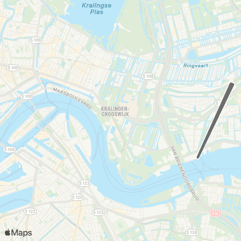 RET Waterbus Rivium - Station Blaak map